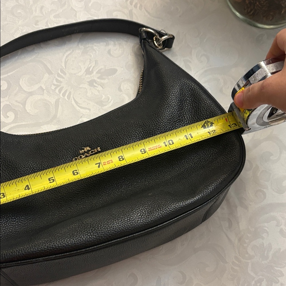 Coach Black Leather Hobo Bag - Picture 5 of 6